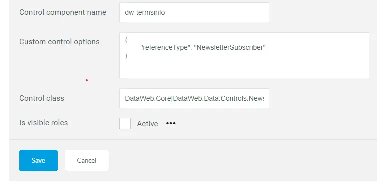 Form custom component